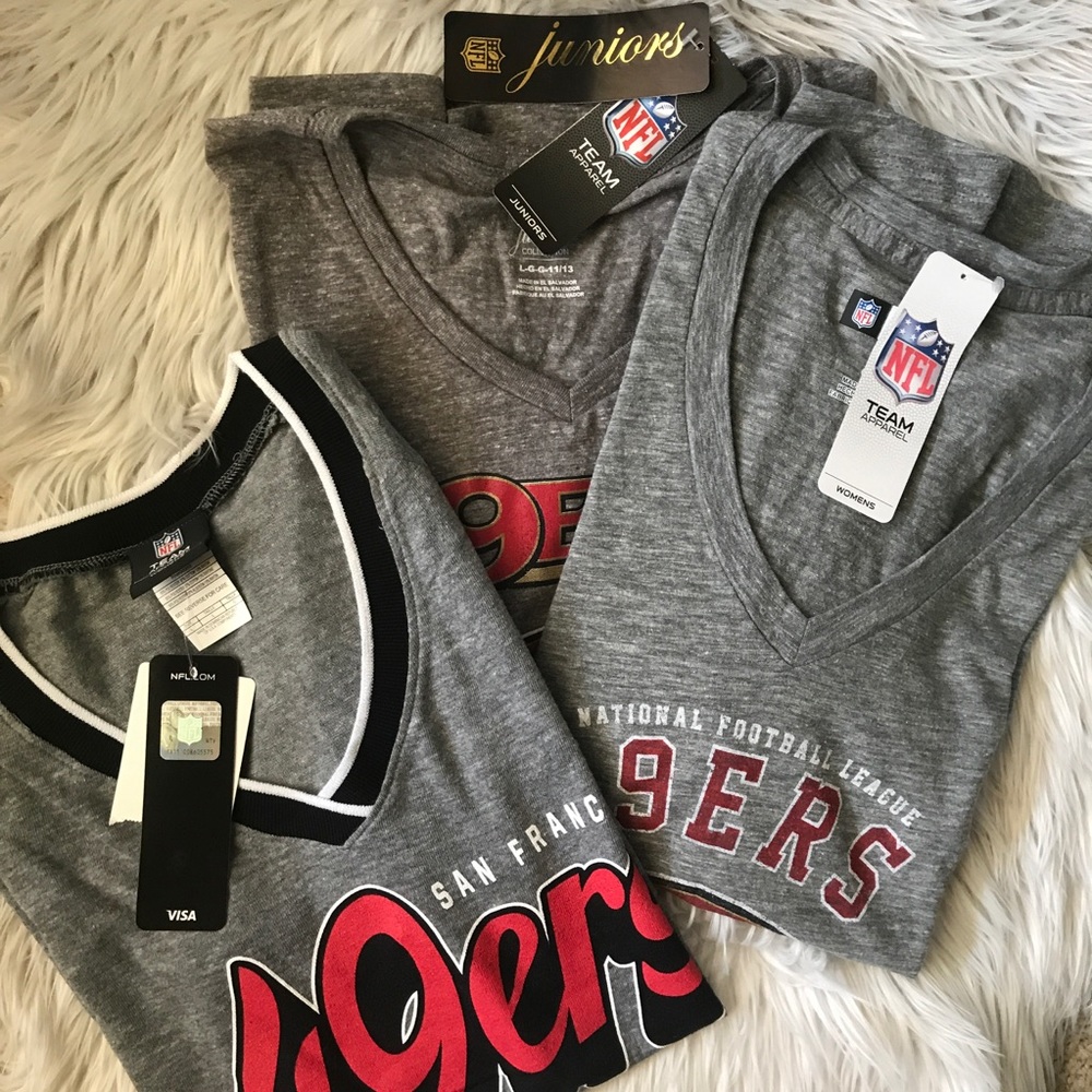NFL 49er set of 3 t-shirts